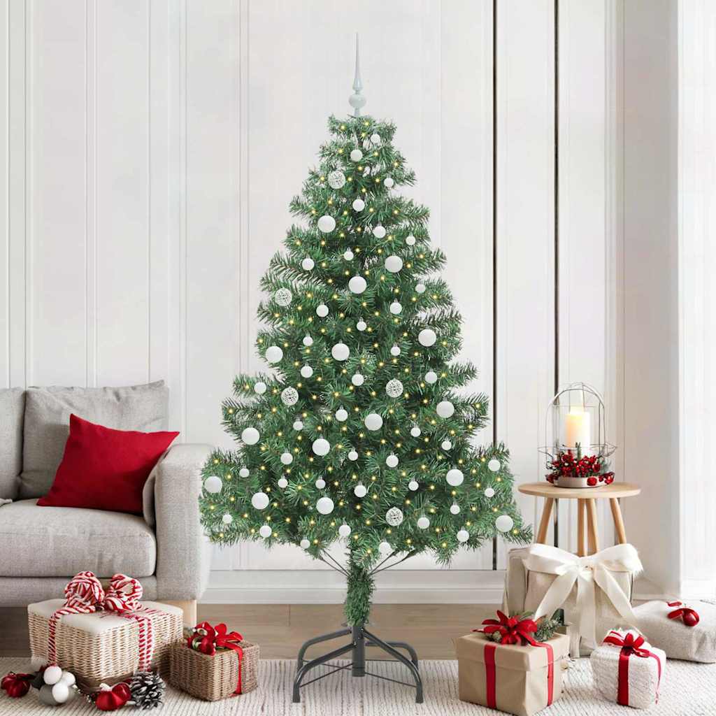vidaXL Árbol de Navidad Verde 210 cm PVC