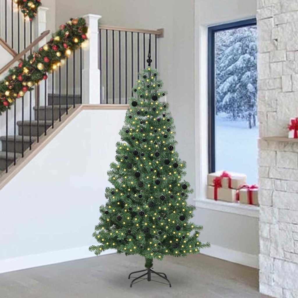 vidaXL Árbol de Navidad Verde 240 cm PVC