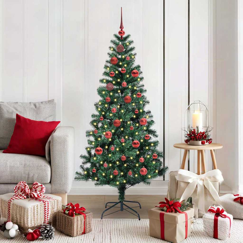 vidaXL Árbol de Navidad Artificial Preiluminado Verde 150 cm
