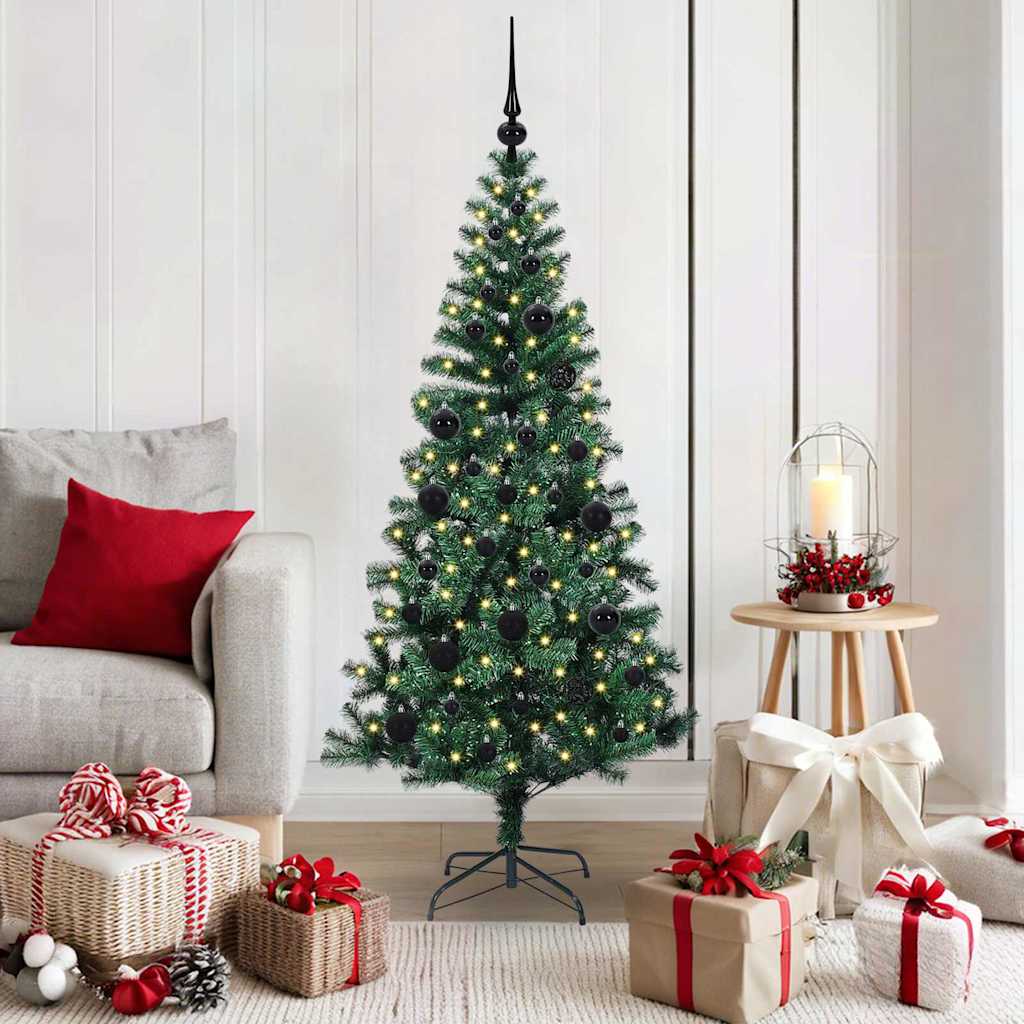 vidaXL Árbol de Navidad Artificial Preiluminado Verde 150 cm