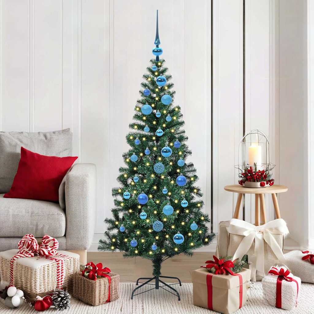 vidaXL Árbol de Navidad Artificial Preiluminado Verde 150 cm