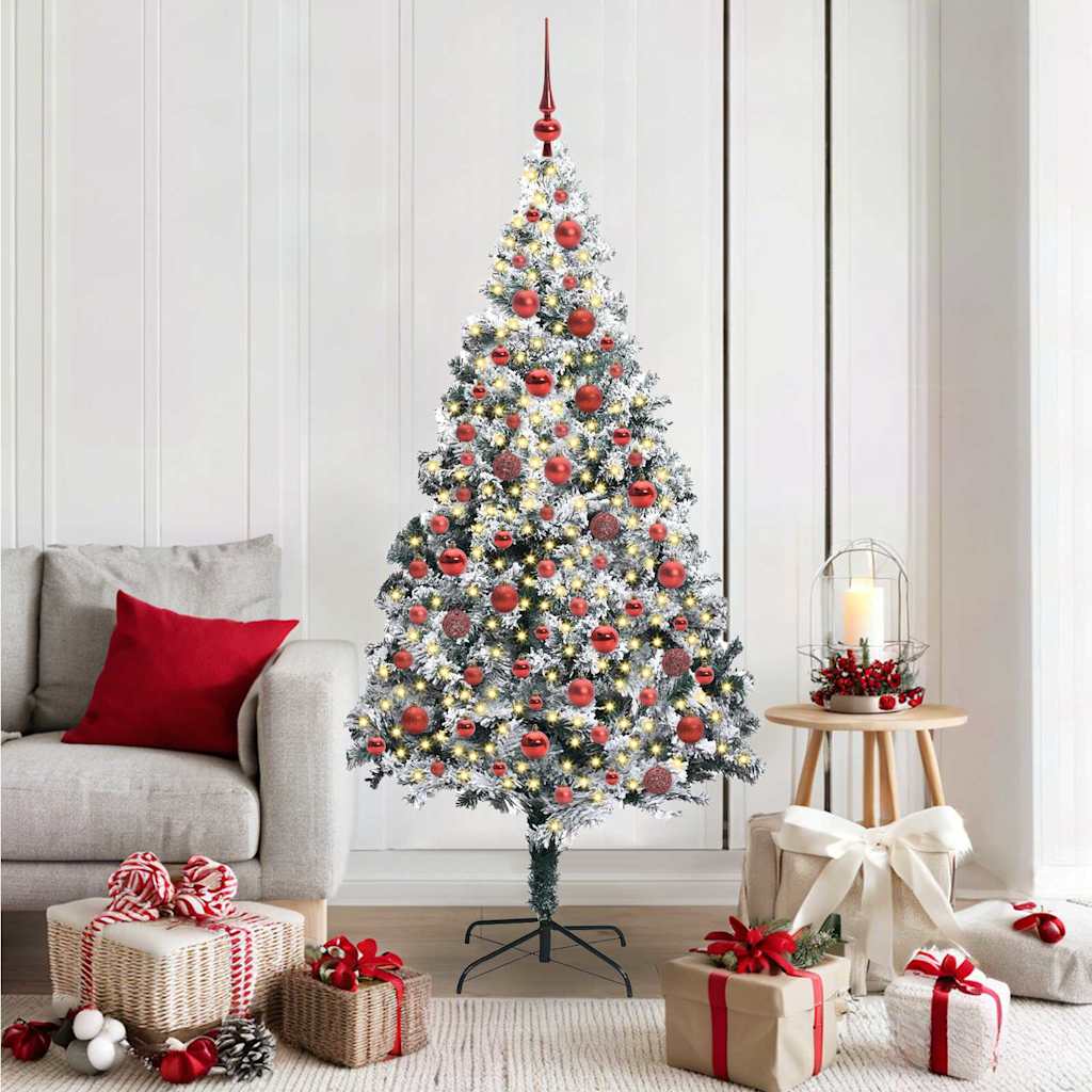 vidaXL Árbol de Navidad artificial 180 cm PVC y Acero y Plástico