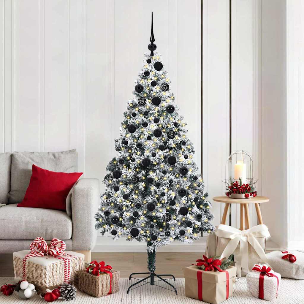 vidaXL Árbol de Navidad artificial 180 cm PVC y Acero y Plástico