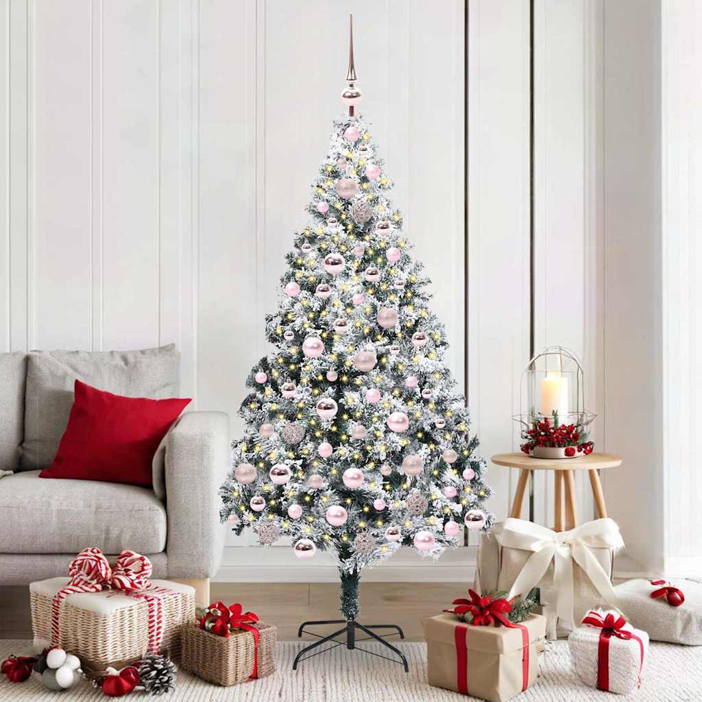 vidaXL Árbol de Navidad artificial 180 cm PVC y Acero y Plástico