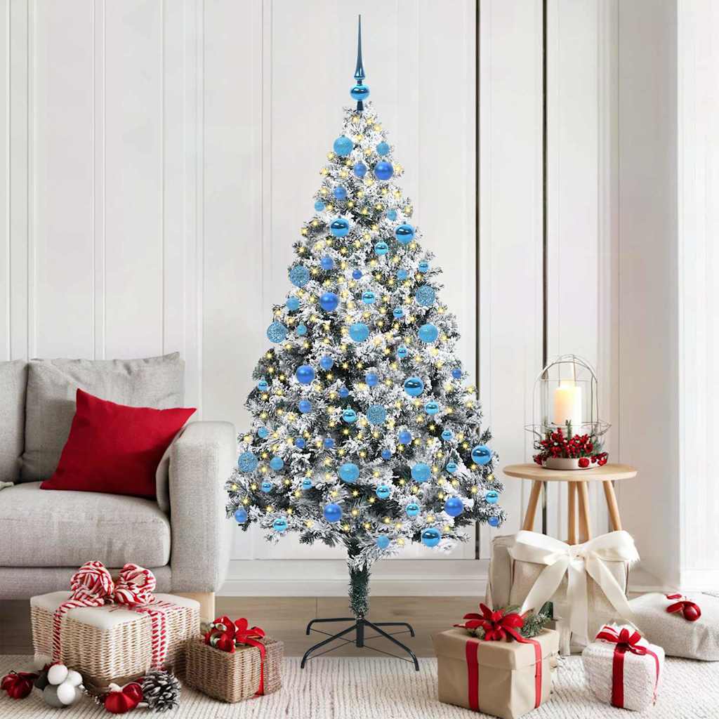 vidaXL Árbol de Navidad artificial 180 cm PVC y Acero y Plástico