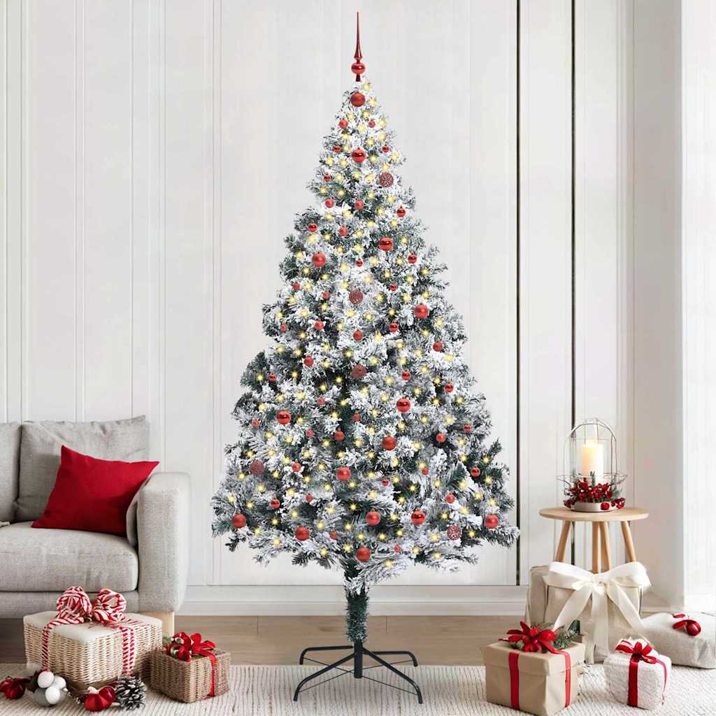 vidaXL Árbol de Navidad artificial 240 cm PVC y Acero y Plástico