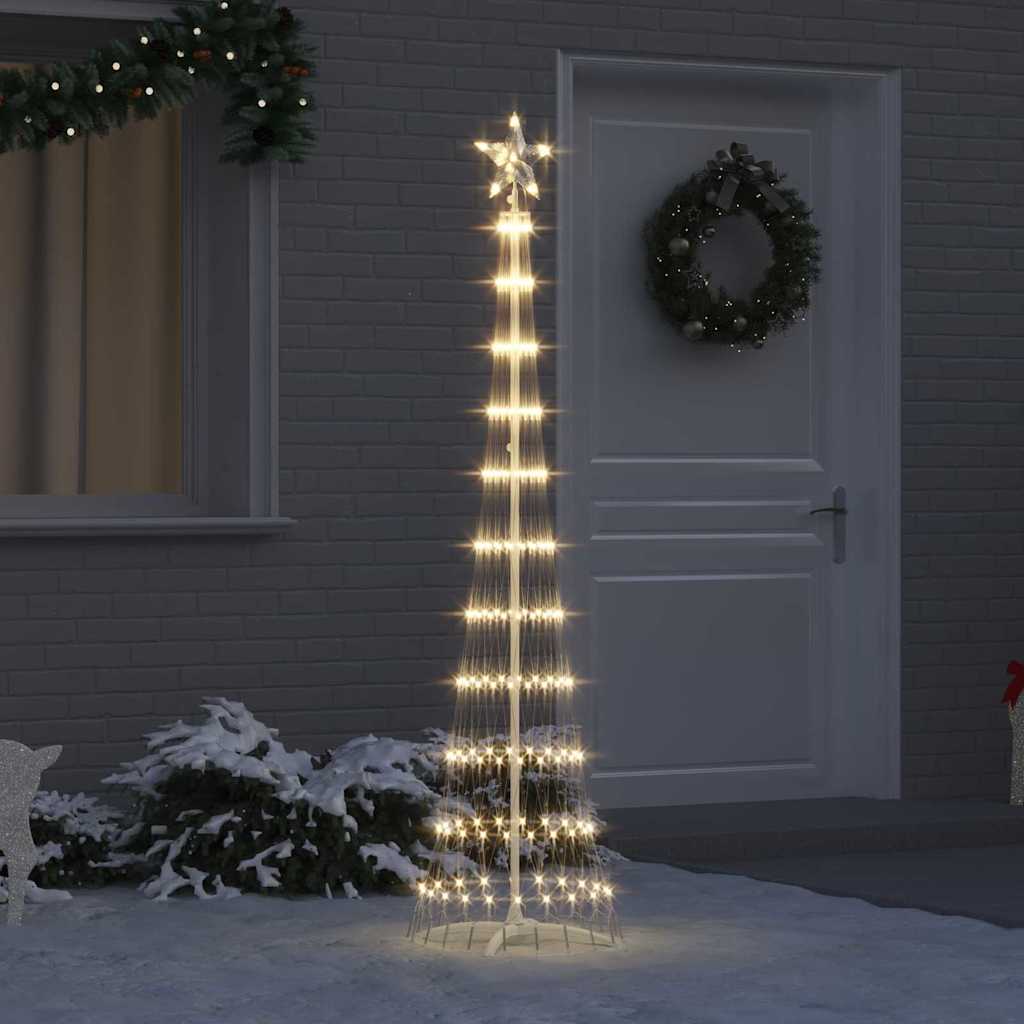 vidaXL Árbol de Navidad LED Cálido 51 x 51 x 190 cm Metal
