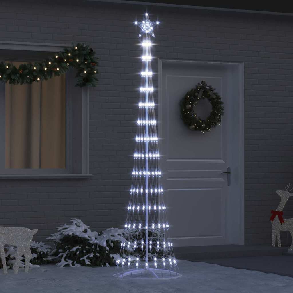 vidaXL Árbol de Navidad LED Frío 250 cm Metal