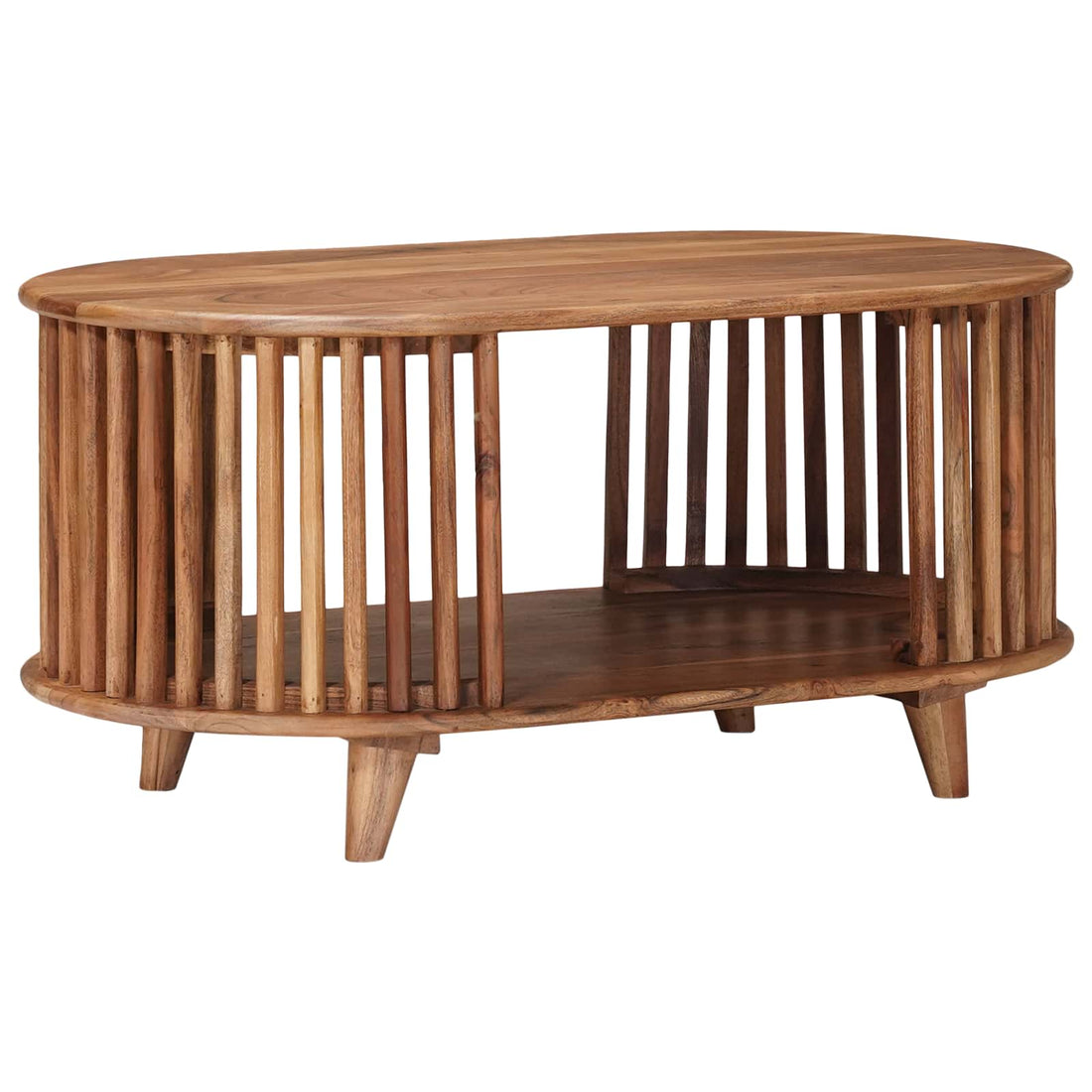 vidaXL Mesa de Café Hecha a Mano Madera de teca marrón 85 x 50 x 40 cm