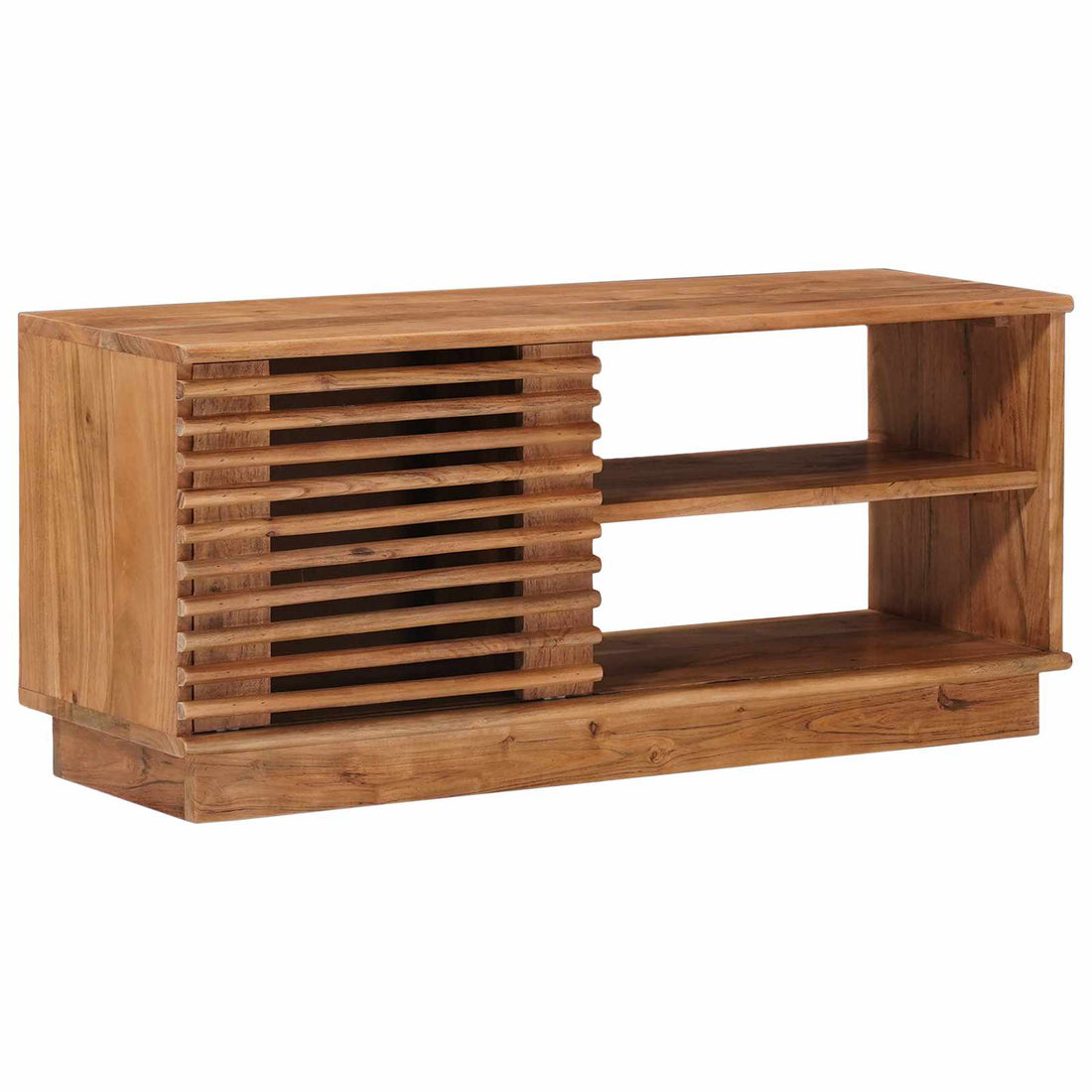 vidaXL Mueble de TV con almacenamiento Natural 90 x 30 x 40 cm