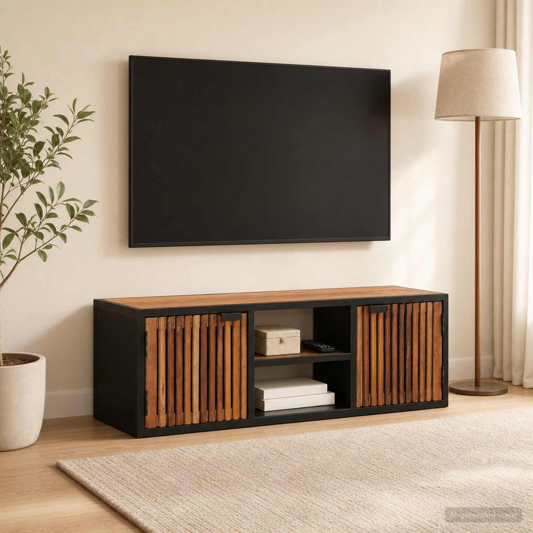 vidaXL Armario de TV Hecho a Mano 105 x 30 x 35 cm