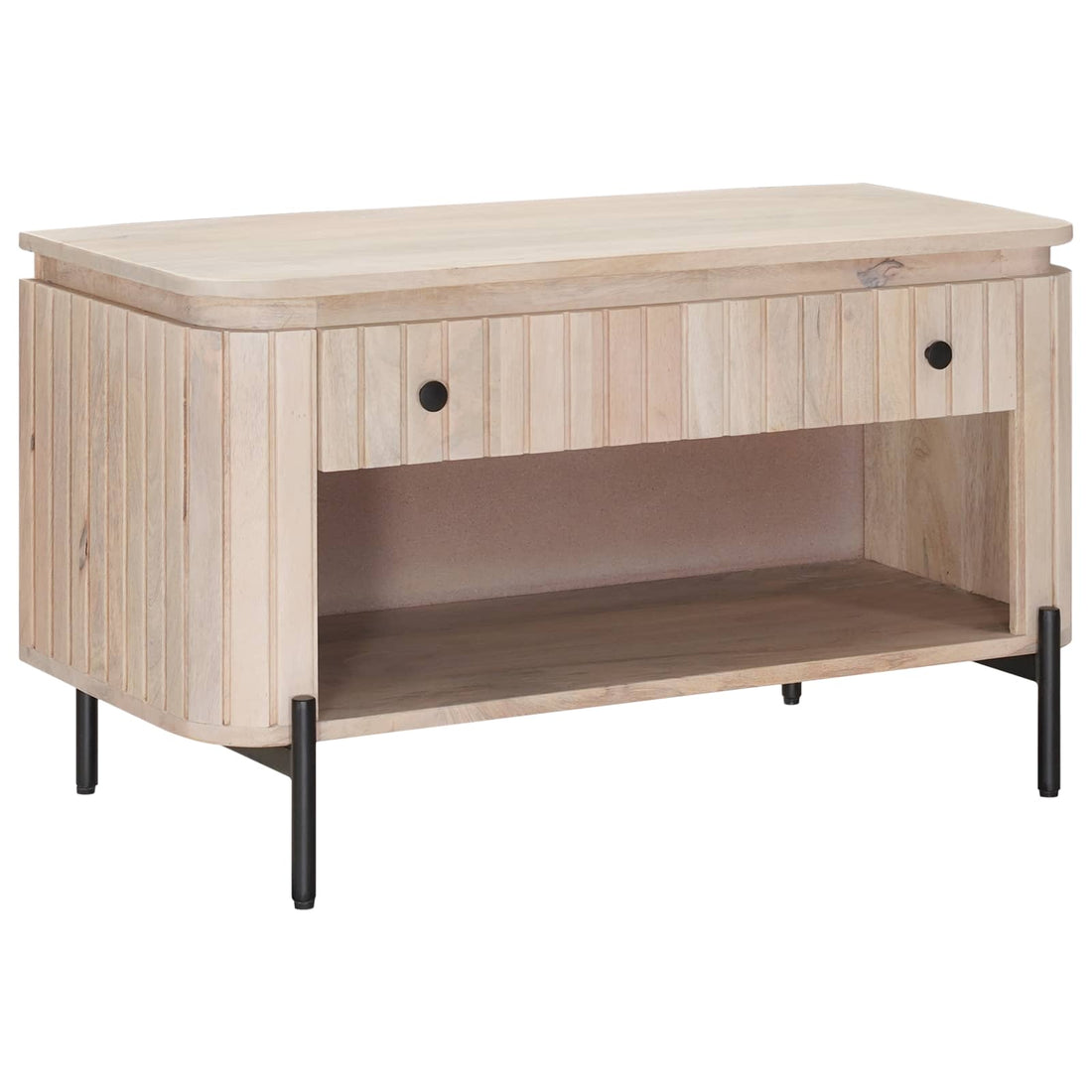 vidaXL Banco para zapatos con cajón con estante 85 x 37 x 48 cm
