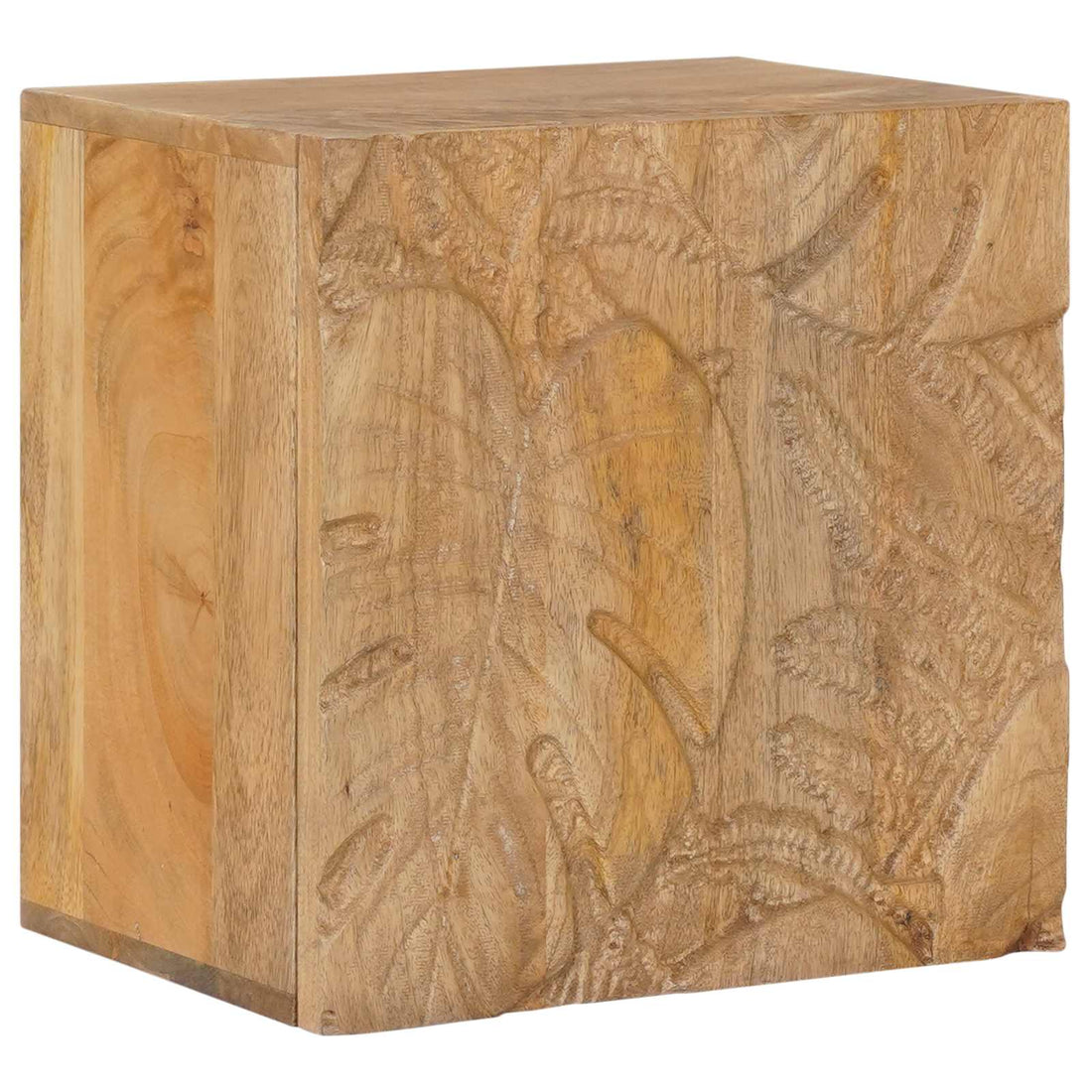 vidaXL Armario de noche hecho a mano Madera Teak Marrón 40x30x40 cm