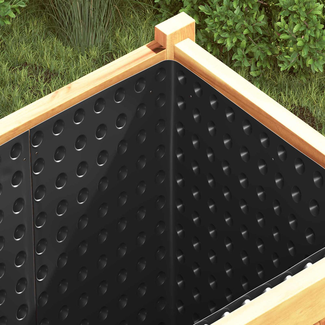 vidaXL Hoja de Drenaje Acanalada 2 uds. Negro 1 x 20 m HDPE
