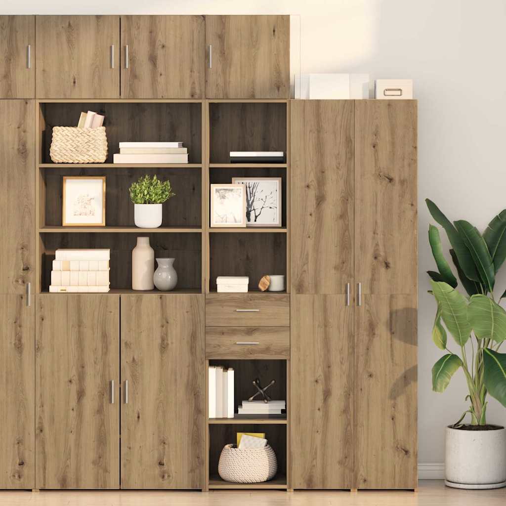 vidaXL Alacena Roble artisan 40 x 42,5 x 185 cm Madera de ingeniería