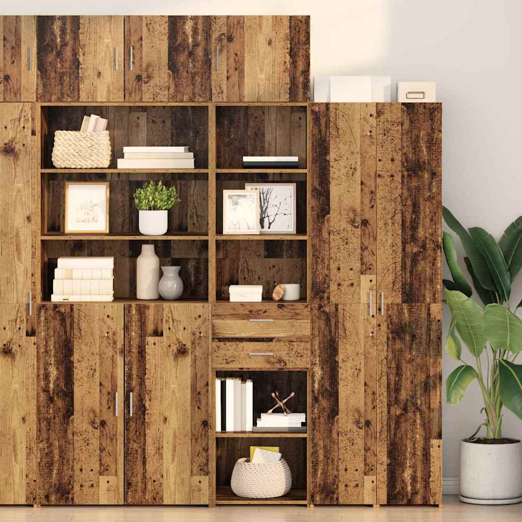 vidaXL Alacena Madera Vieja 45 x 42,5 x 185 cm Madera de ingeniería