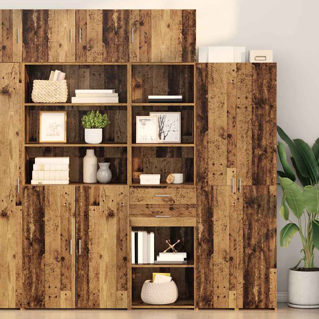 vidaXL Alacena Madera Vieja 50 x 42,5 x 185 cm Madera de ingeniería