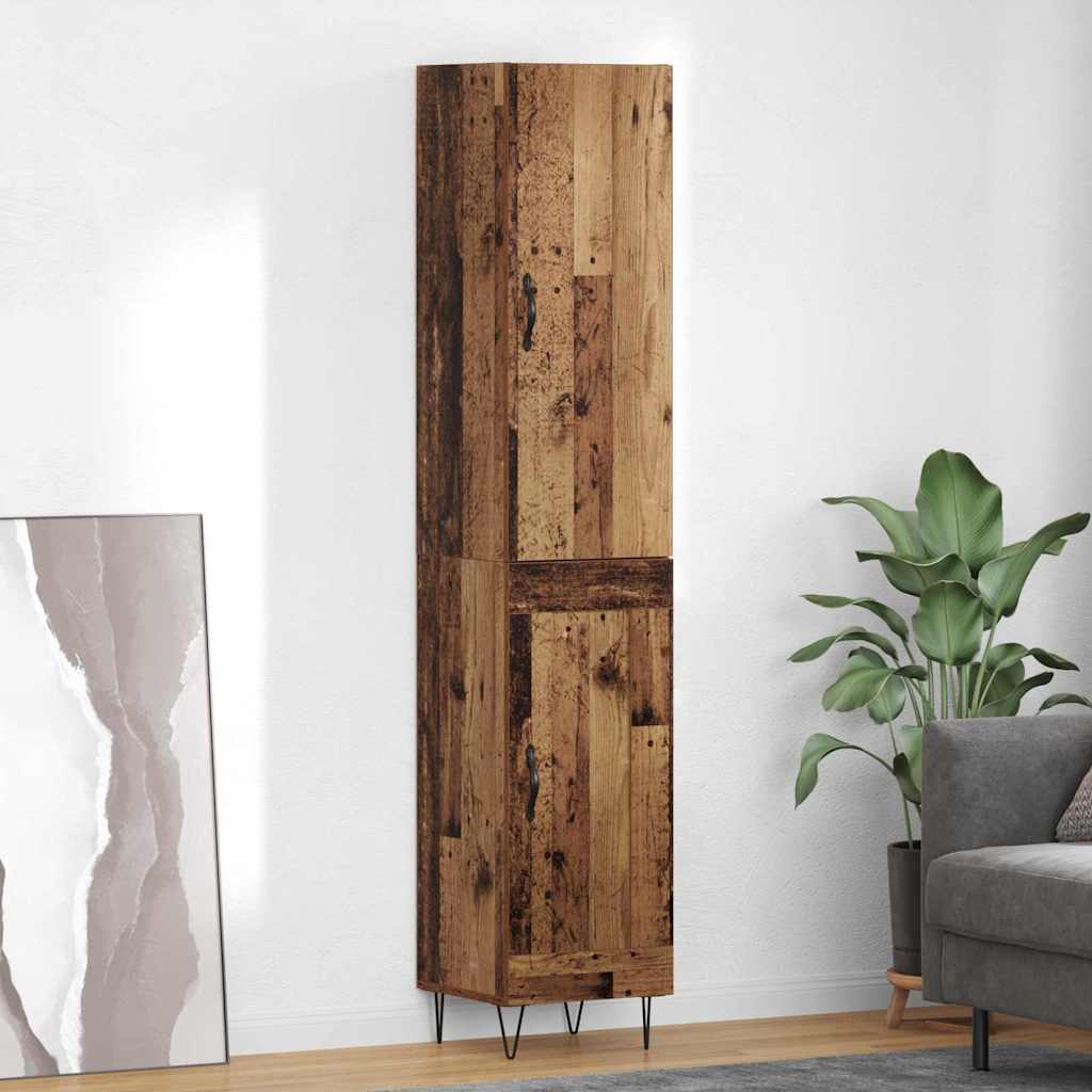 vidaXL Alacena Madera Vieja 34,5 x 34 x 90 cm Madera de ingeniería