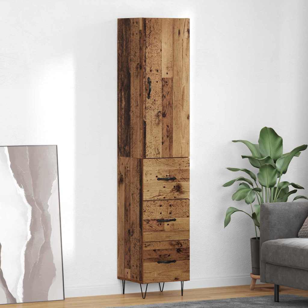 vidaXL Alacena Madera Vieja 34,5 x 34 x 90 cm Madera de ingeniería