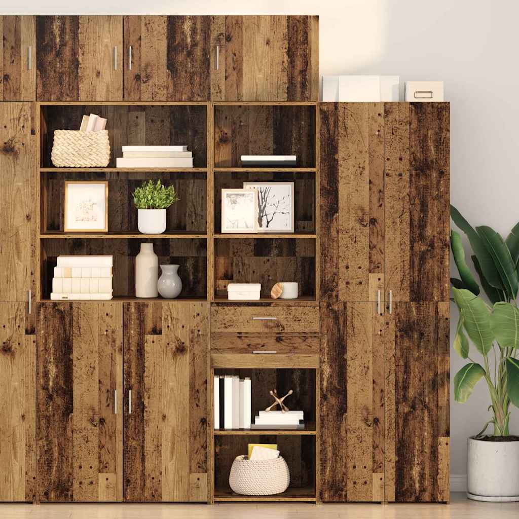 vidaXL Alacena Madera Vieja 50 x 42,5 x 225 cm Madera de ingeniería