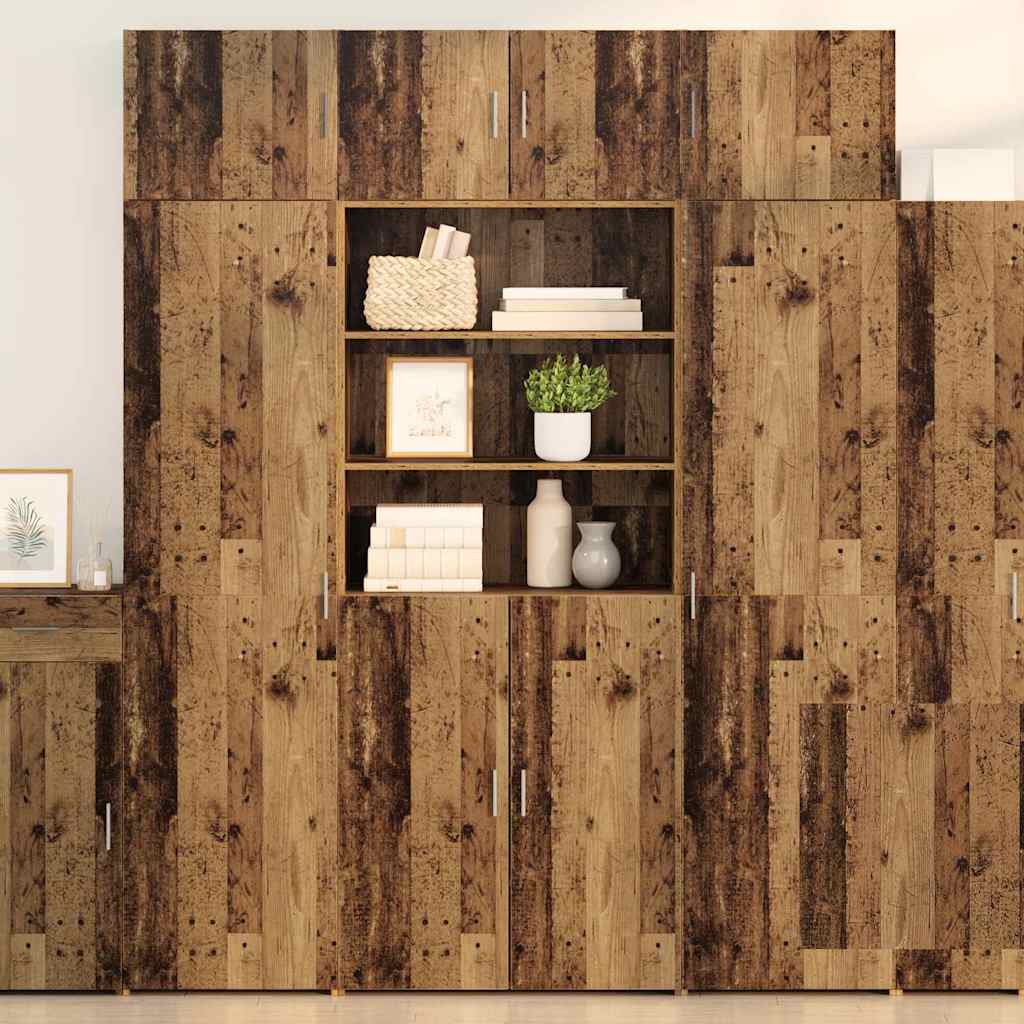 vidaXL Armario de almacenamiento Madera Vieja 80 x 42,5 x 225 cm