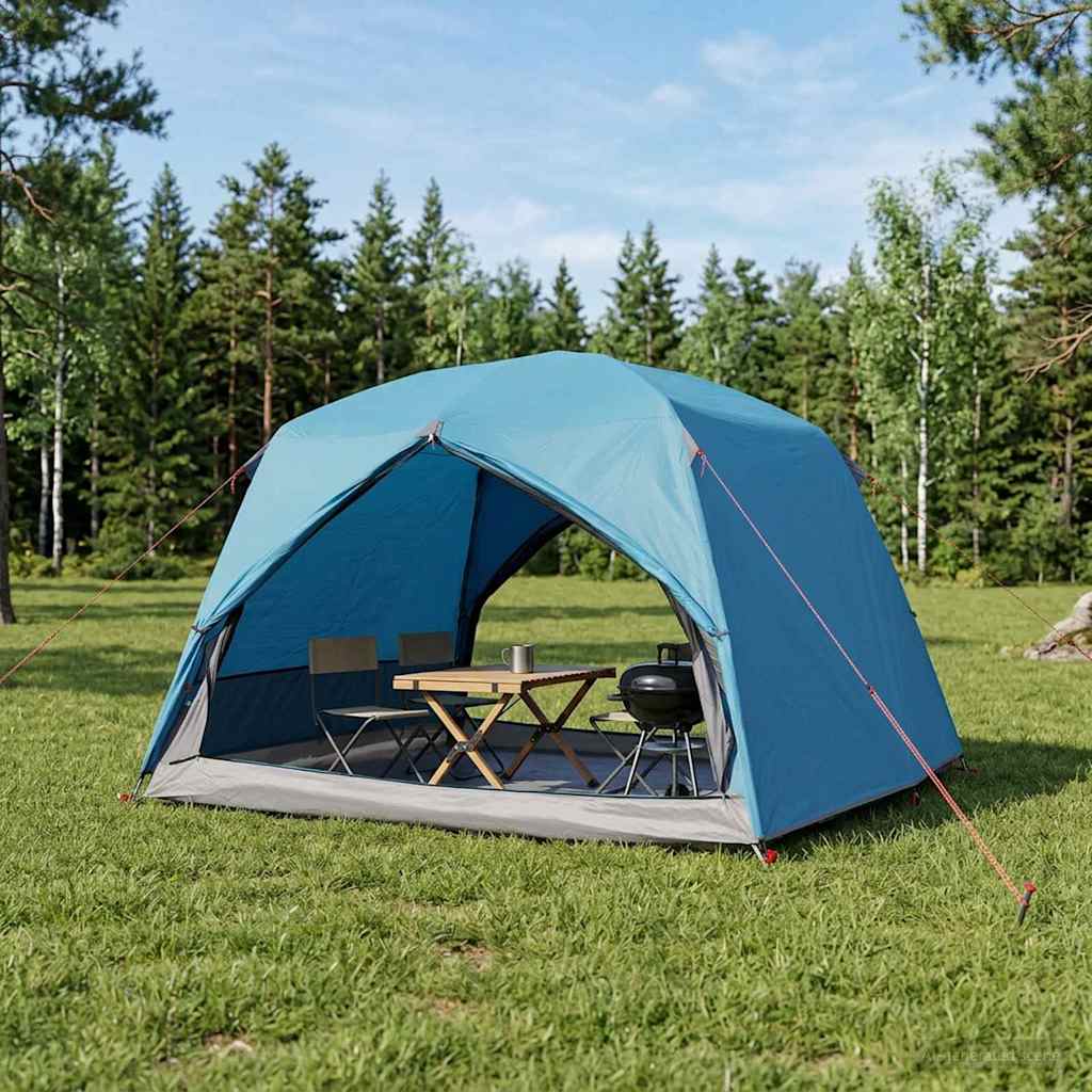 vidaXL Tienda de senderismo 2 persona Azul