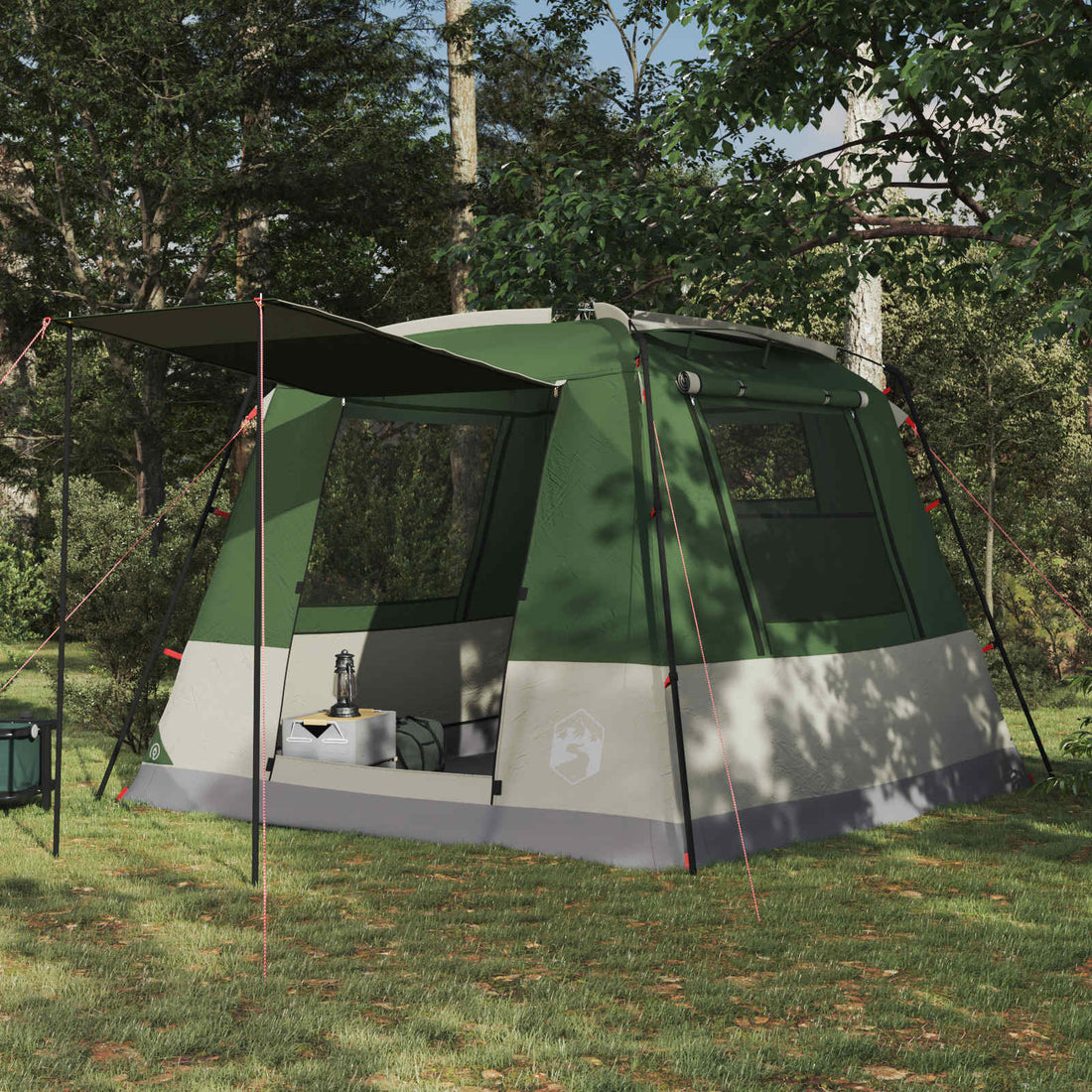 vidaXL Carpa de Fiesta 10 persona Verde