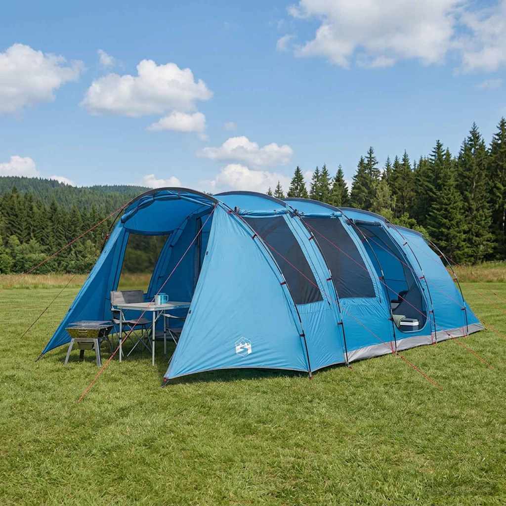vidaXL Tienda de campaña tipo túnel 675 x 392 x 210 cm Azul