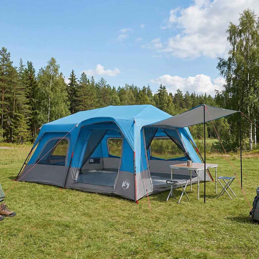 vidaXL Tienda Instantánea 10 persona Azul
