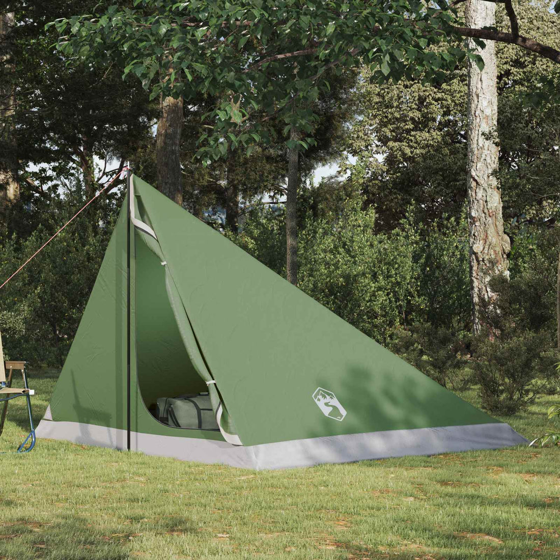 vidaXL Tienda de senderismo 4 persona Verde