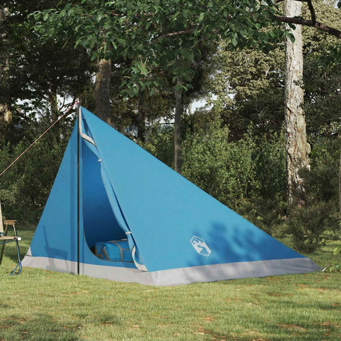 vidaXL Tienda de senderismo 4 persona Azul