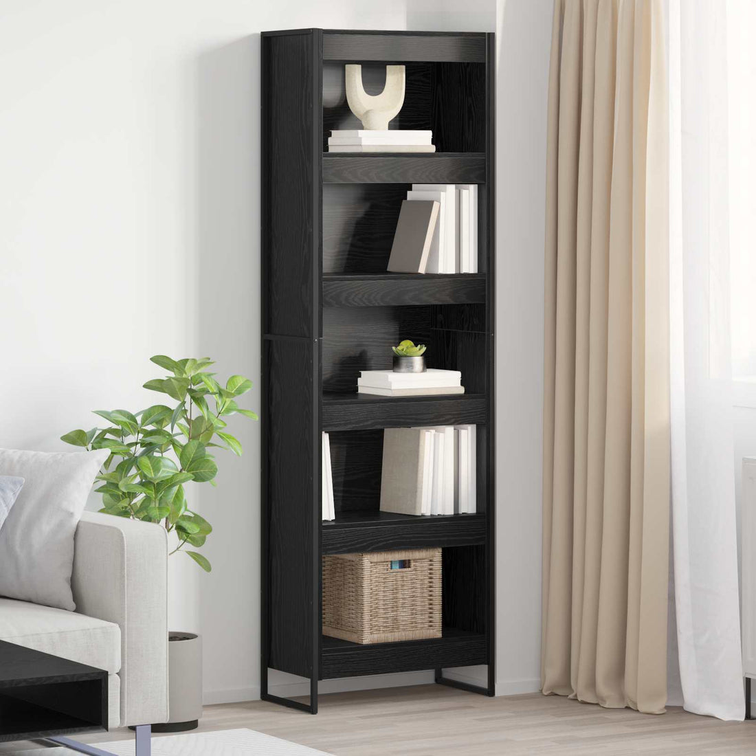 vidaXL Estantería para libros 60 x 30 x 189,5 cm Madera de ingeniería