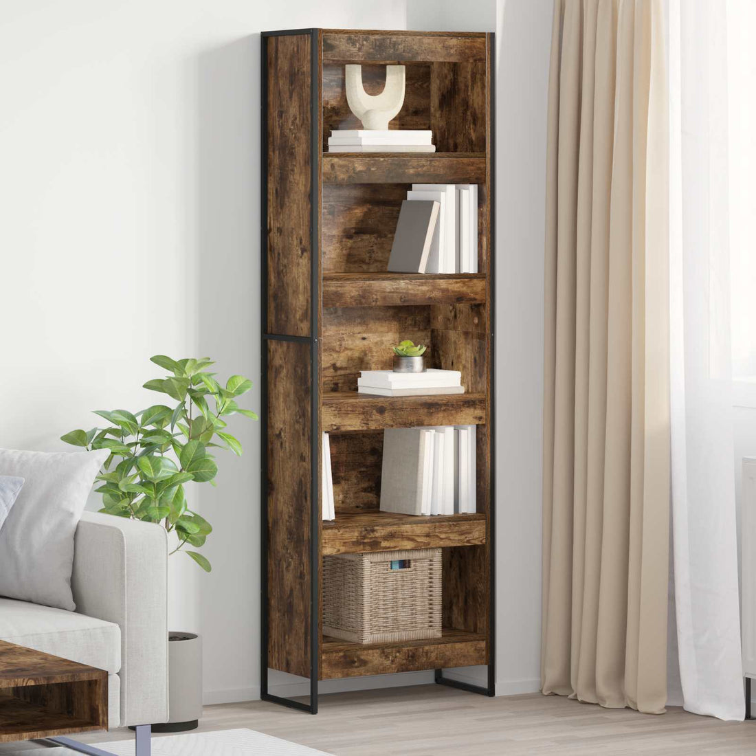 vidaXL Estantería para libros 60 x 30 x 189,5 cm Madera de ingeniería
