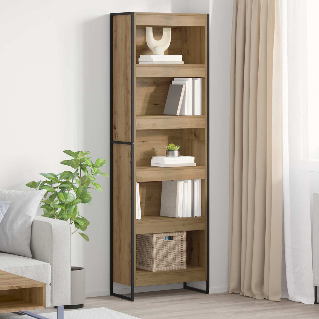 vidaXL Estantería para libros 60 x 30 x 189,5 cm Madera de ingeniería