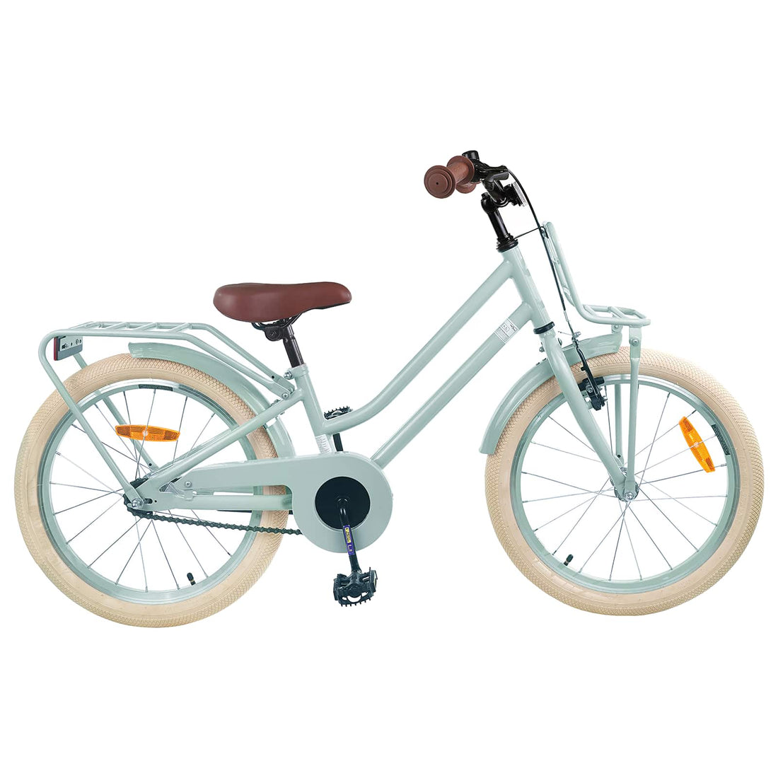 vidaXL Bicicleta Infantil 18 Pulgadas para 5-7 años Verde claro