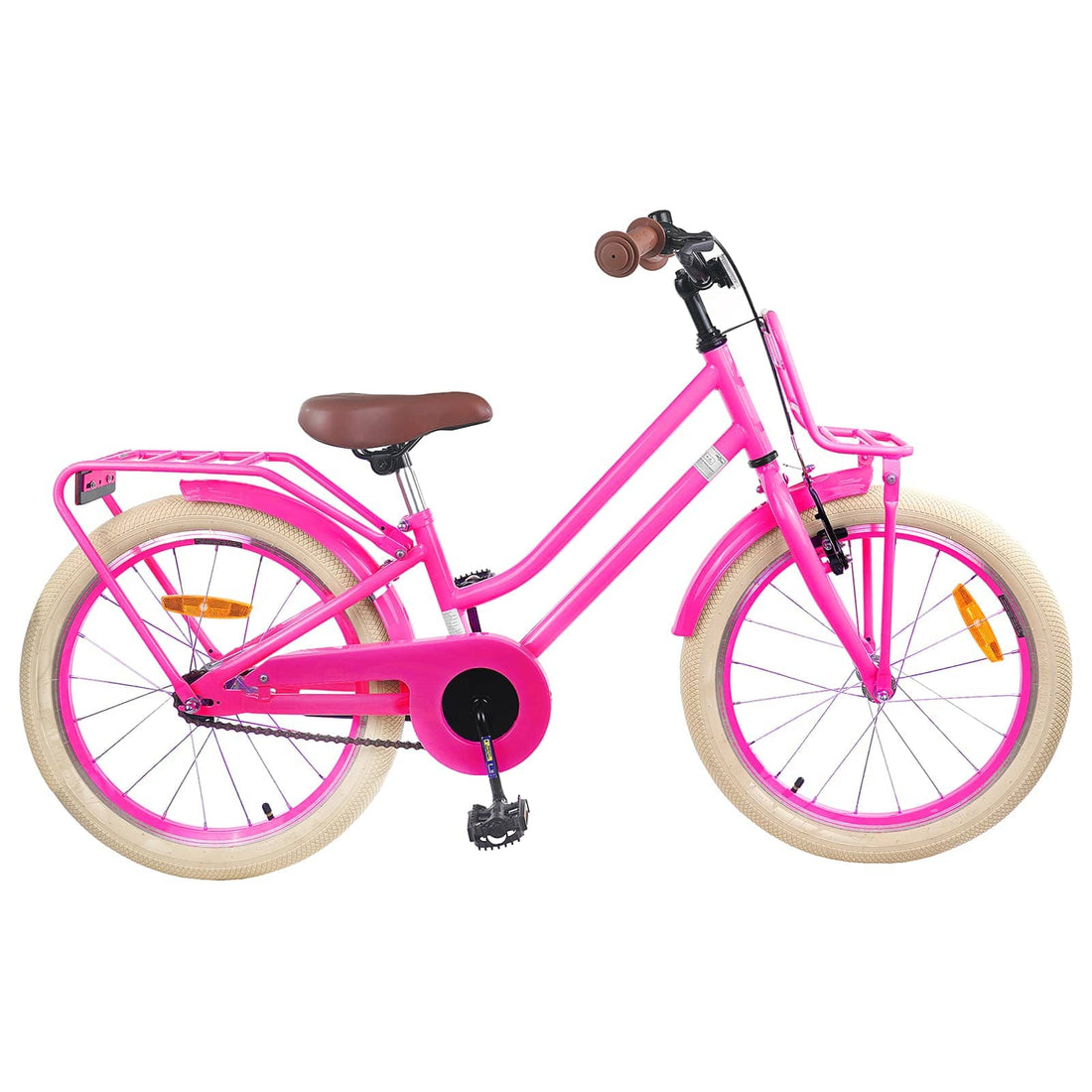 vidaXL Bicicleta Infantil 20 Pulgadas para 6-11 años Rosa Oscuro