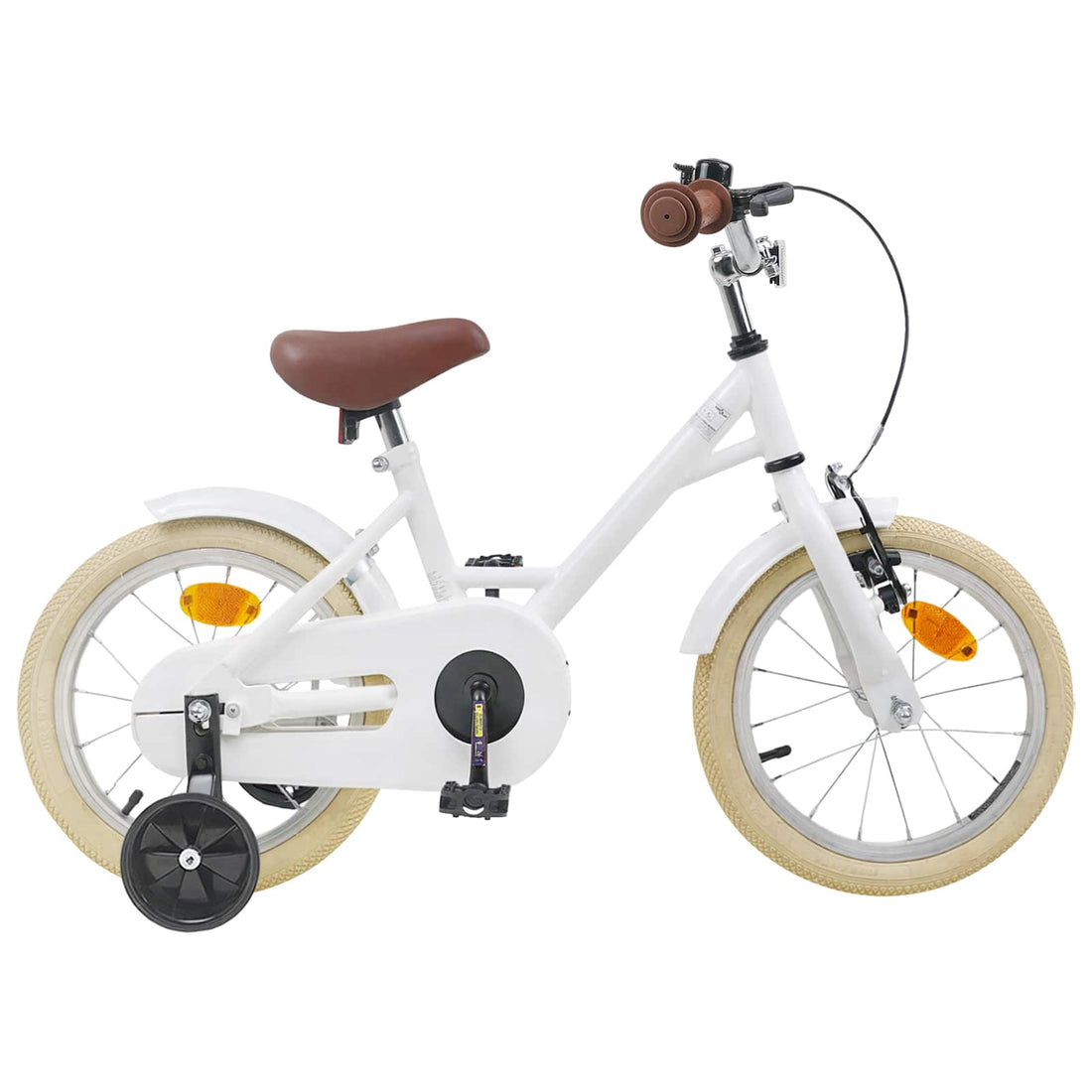 vidaXL Bicicleta Infantil 12 Pulgadas para 2-4 años Blanco
