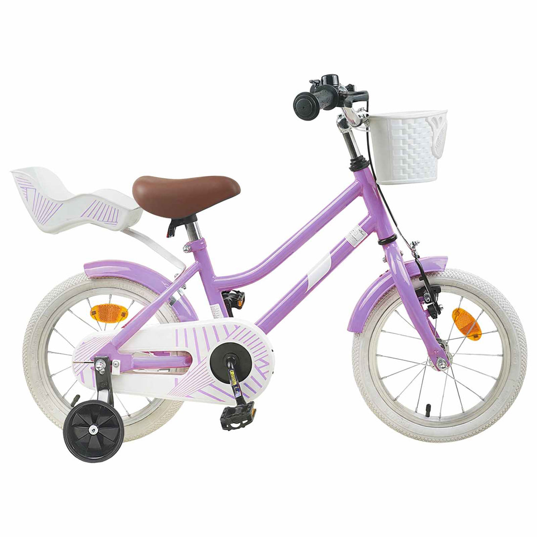 vidaXL Bicicleta Infantil 12 Pulgadas para 2-4 años Morado