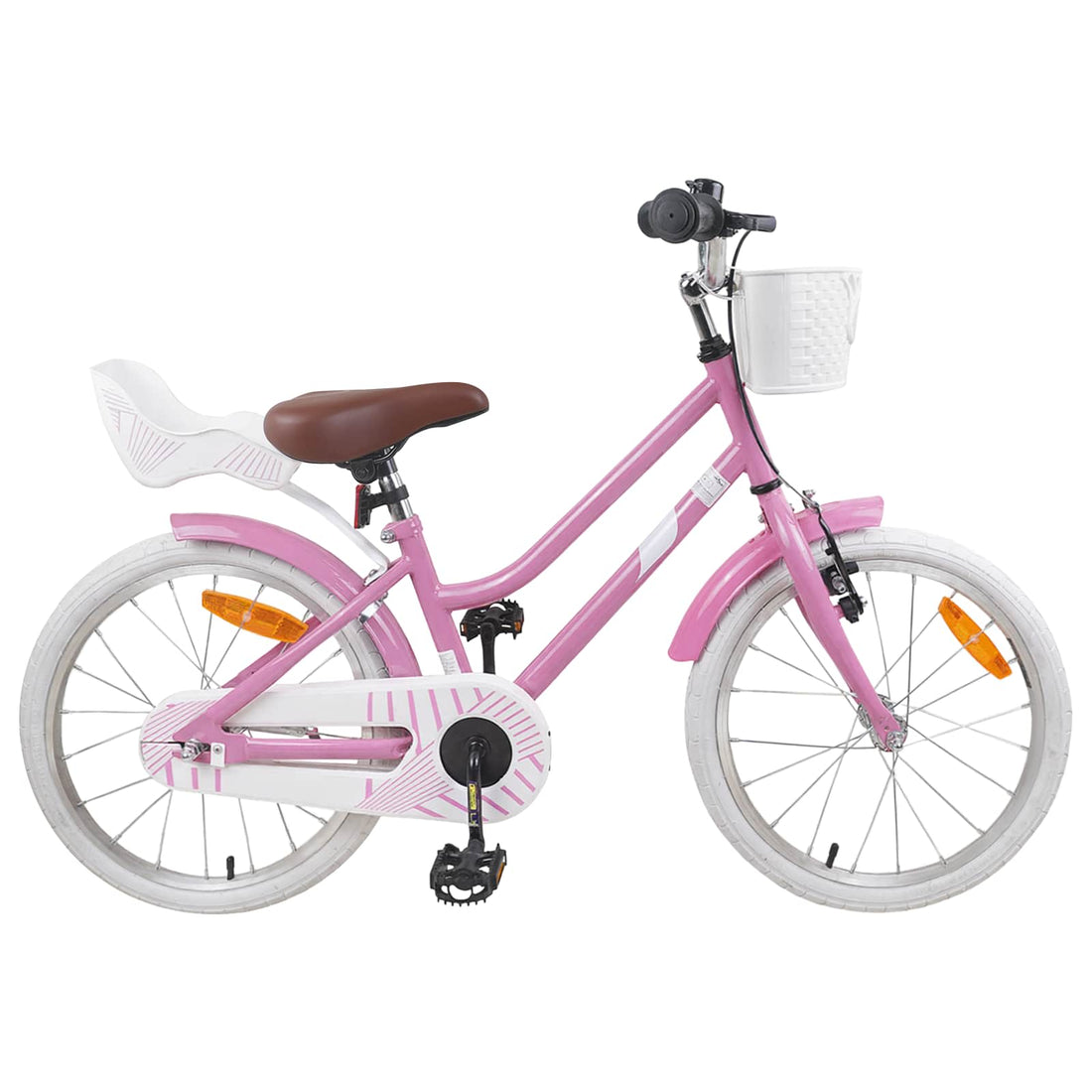 vidaXL Bicicleta Infantil 18 Pulgadas para 5-7 años Rosa claro