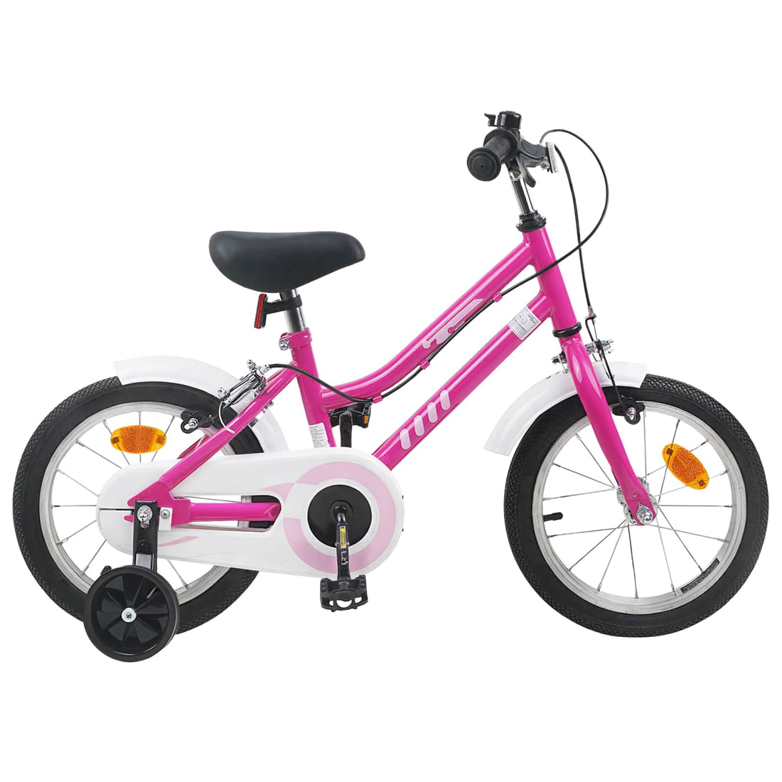 vidaXL Bicicleta Infantil 14 Pulgadas para niños de 3 a 5 años Rosa