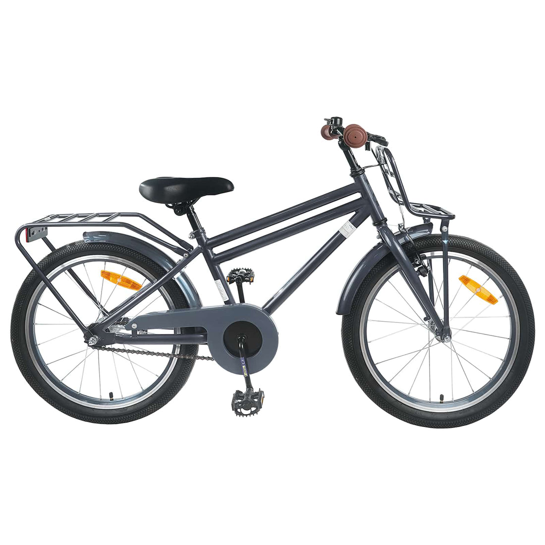 vidaXL Bicicleta Infantil 22 Pulgadas para 7-12 años Gris oscuro