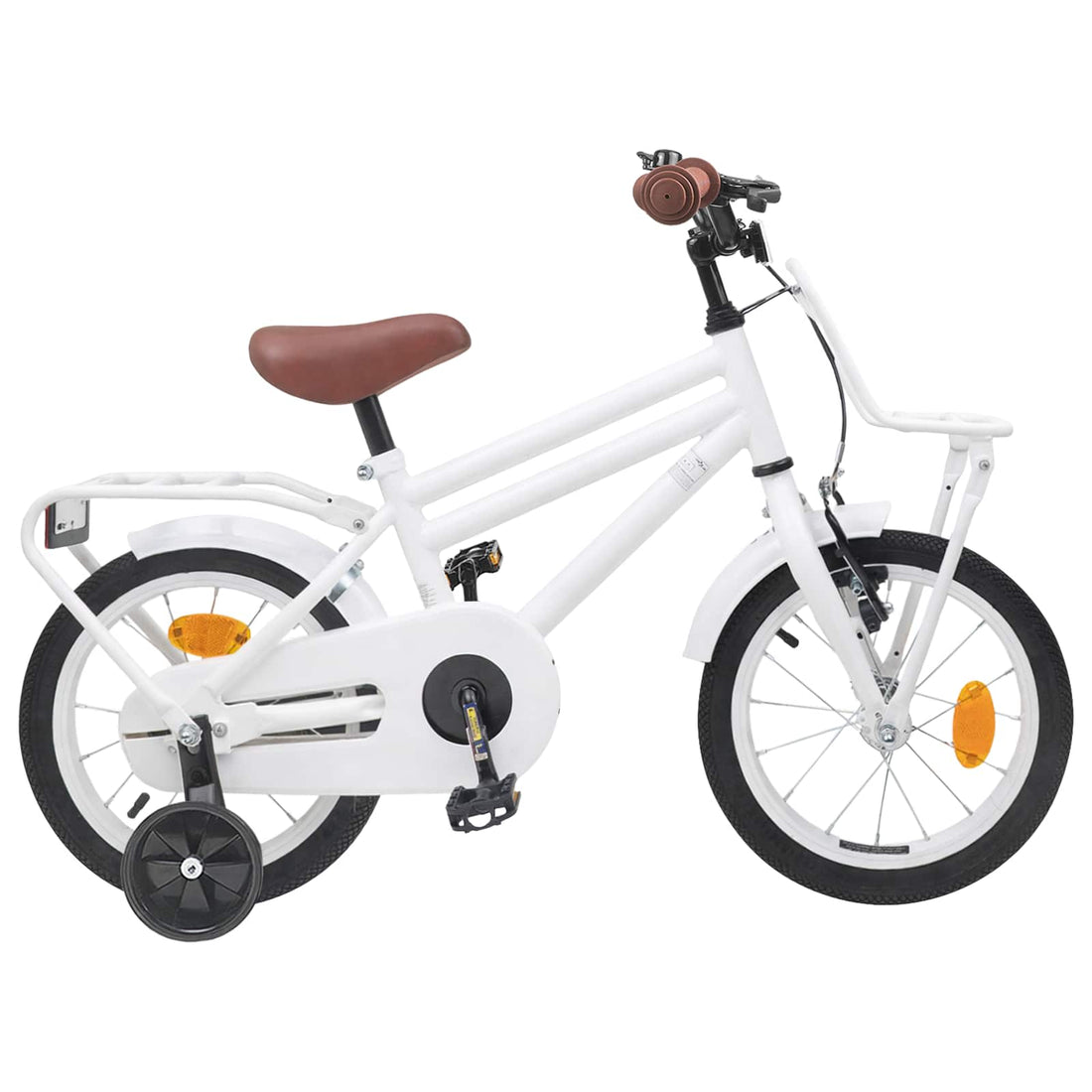 vidaXL Bicicleta Infantil 14 Pulgadas para niños de 3 a 5 años Blanco