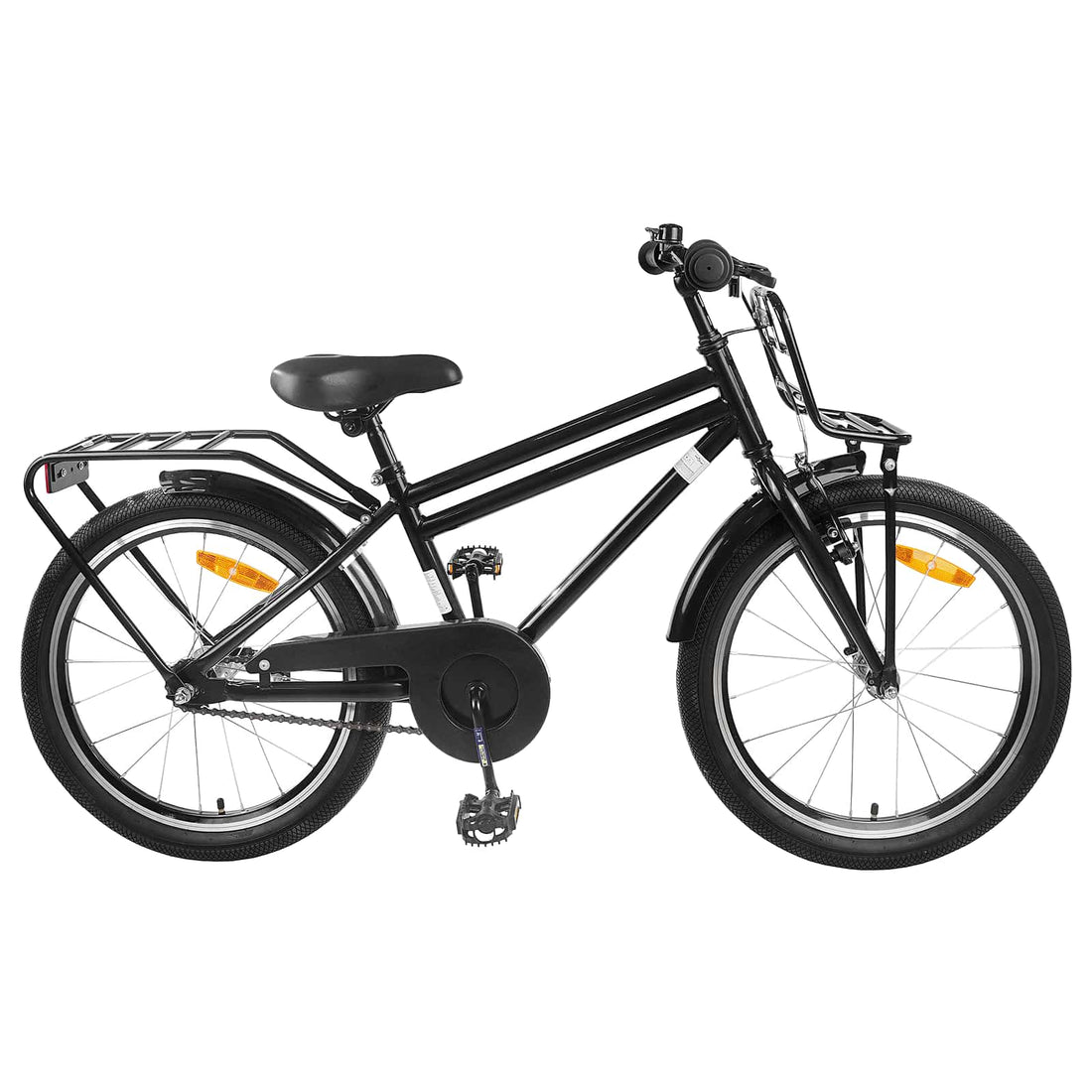 vidaXL Bicicleta Infantil 20 Pulgadas para 6-11 años Negro
