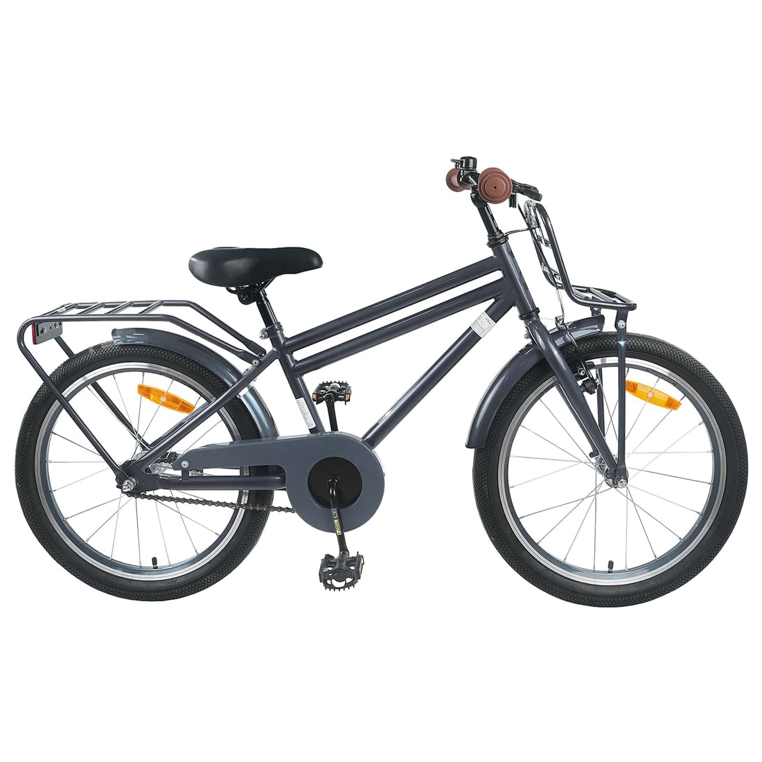 vidaXL Bicicleta Infantil 22 Pulgadas para 7-12 años Gris oscuro