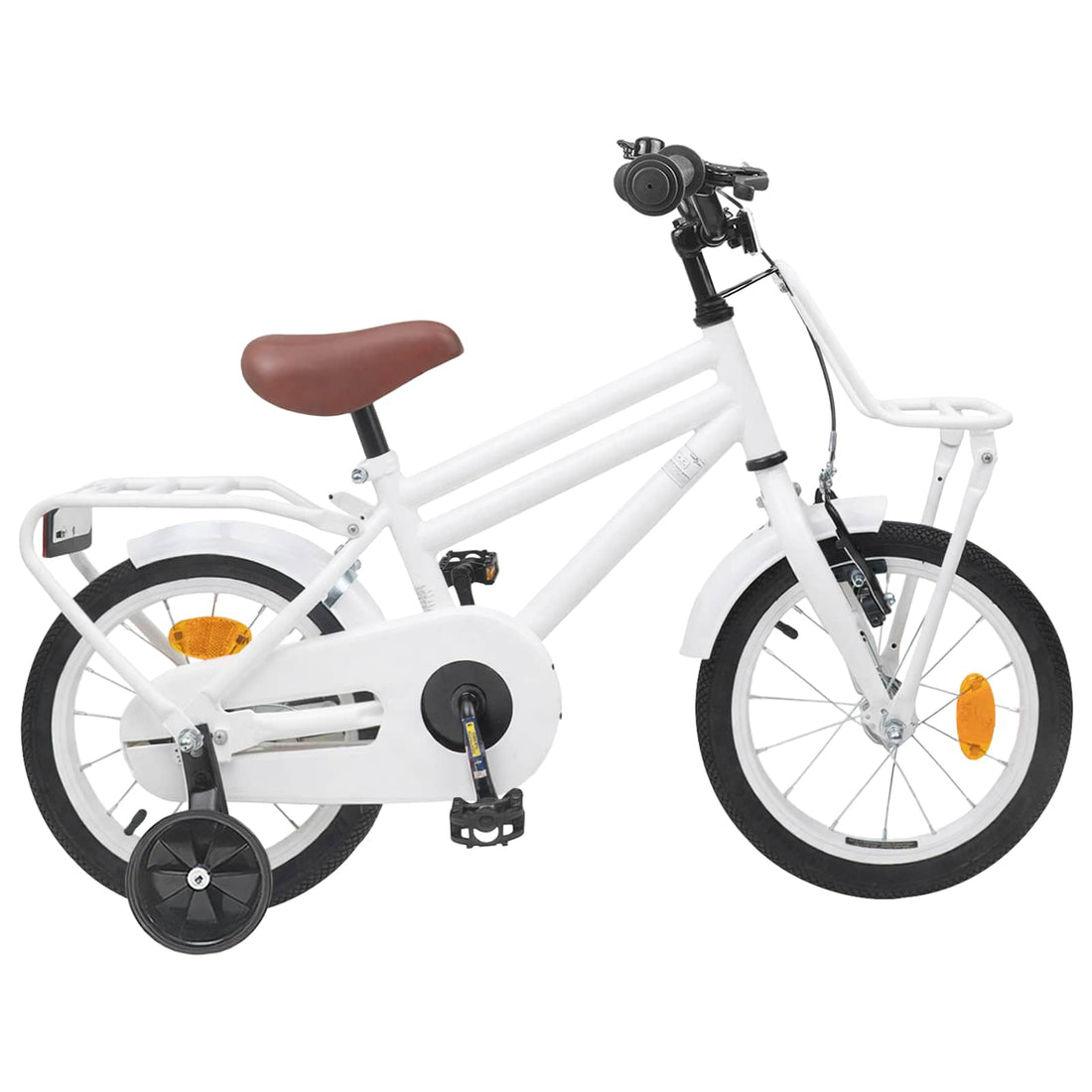 vidaXL Bicicleta Infantil 16 Pulgadas para niños de 4 a 6 años Blanco