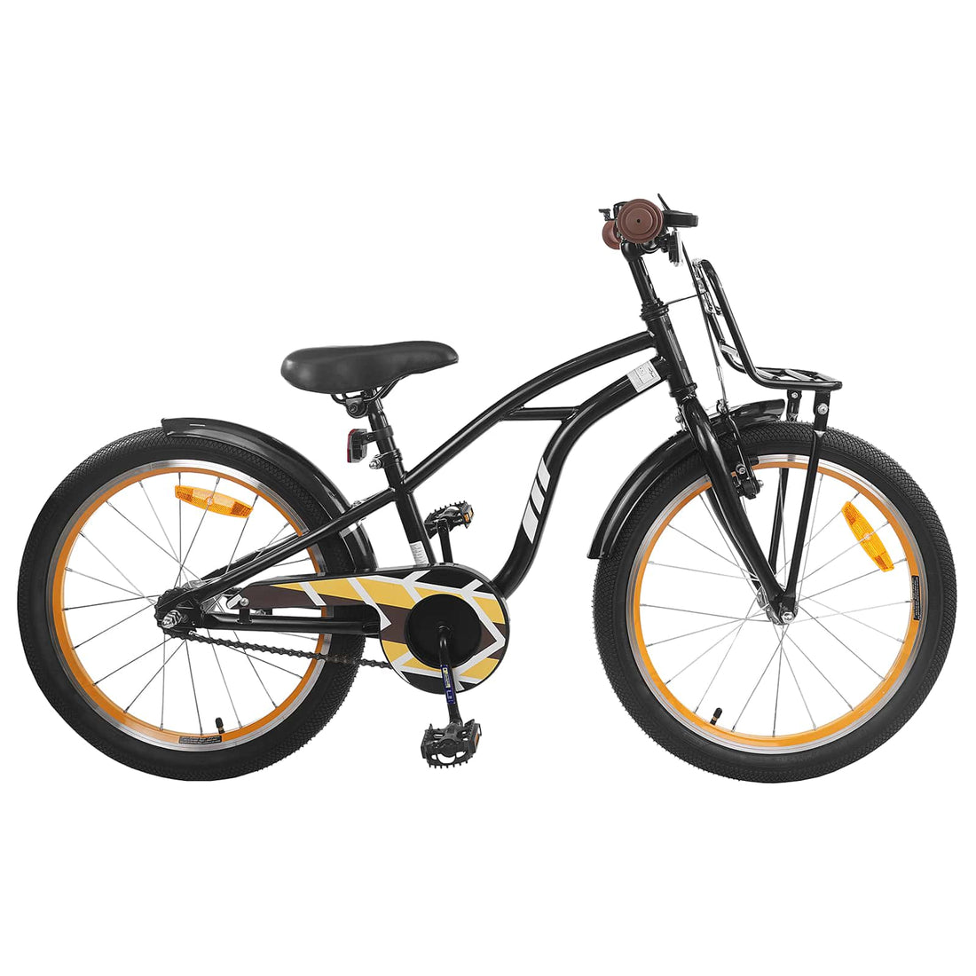 vidaXL Bicicleta Infantil 20 Pulgadas para 6-11 años Negro