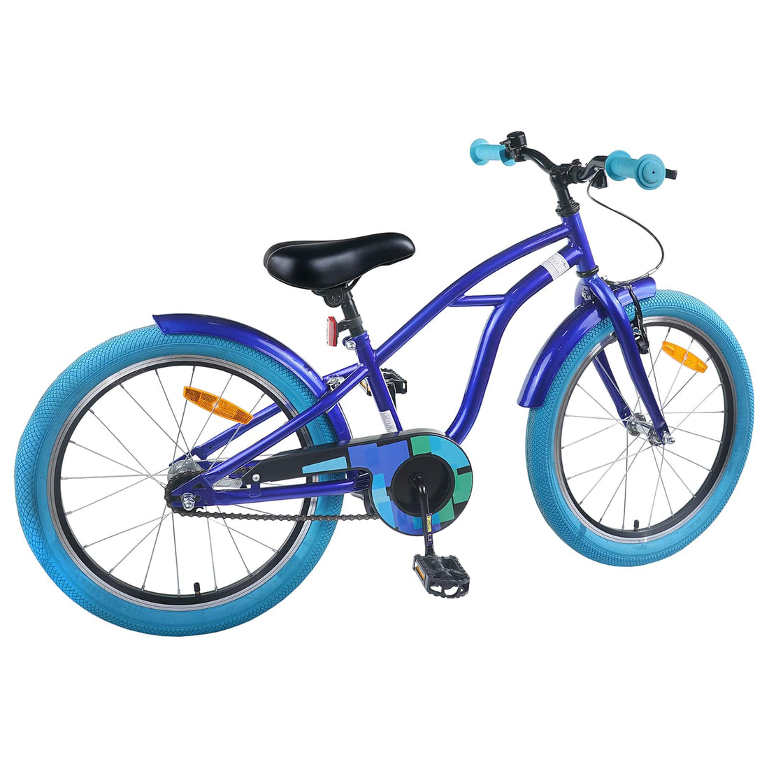 vidaXL Bicicleta Infantil 22 Pulgadas para 7-12 años Azul Oscuro