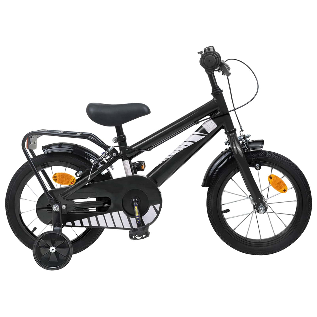 vidaXL Bicicleta Infantil 16 Pulgadas para niños de 4 a 6 años Negro