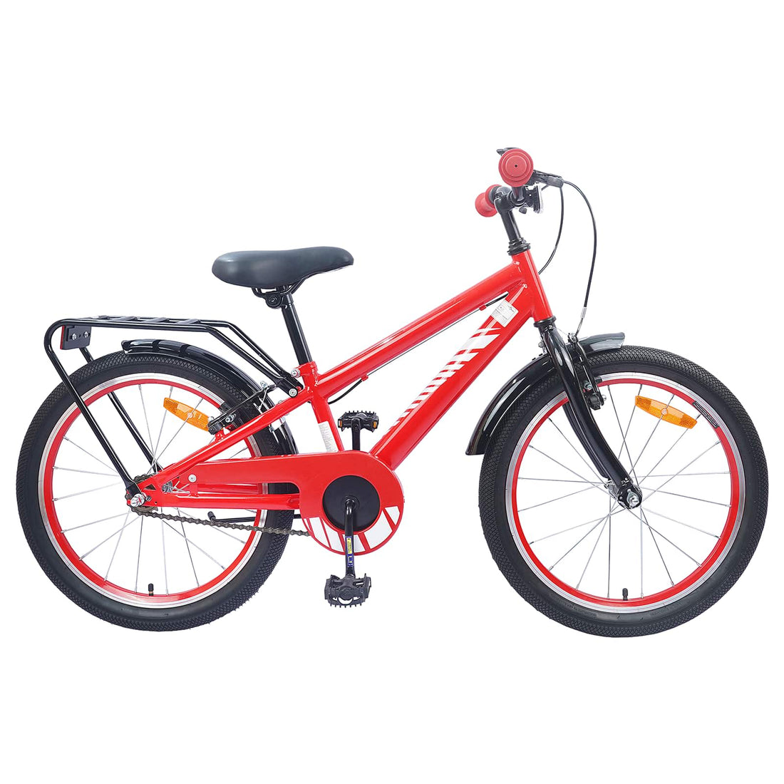 vidaXL Bicicleta Infantil 18 Pulgadas para 5-7 años Rojo