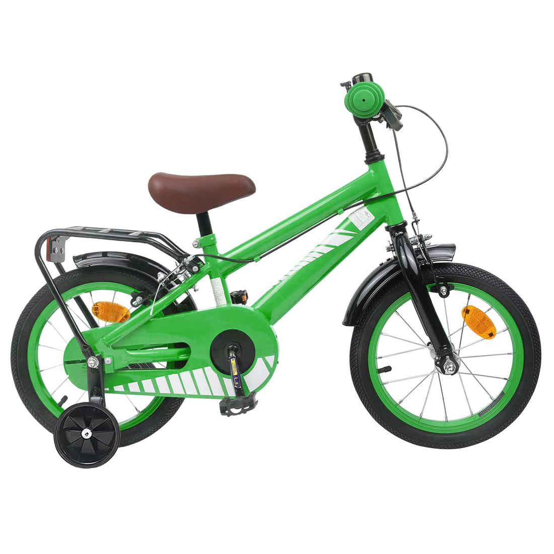 vidaXL Bicicleta Infantil 16 Pulgadas para niños de 4 a 6 años Verde